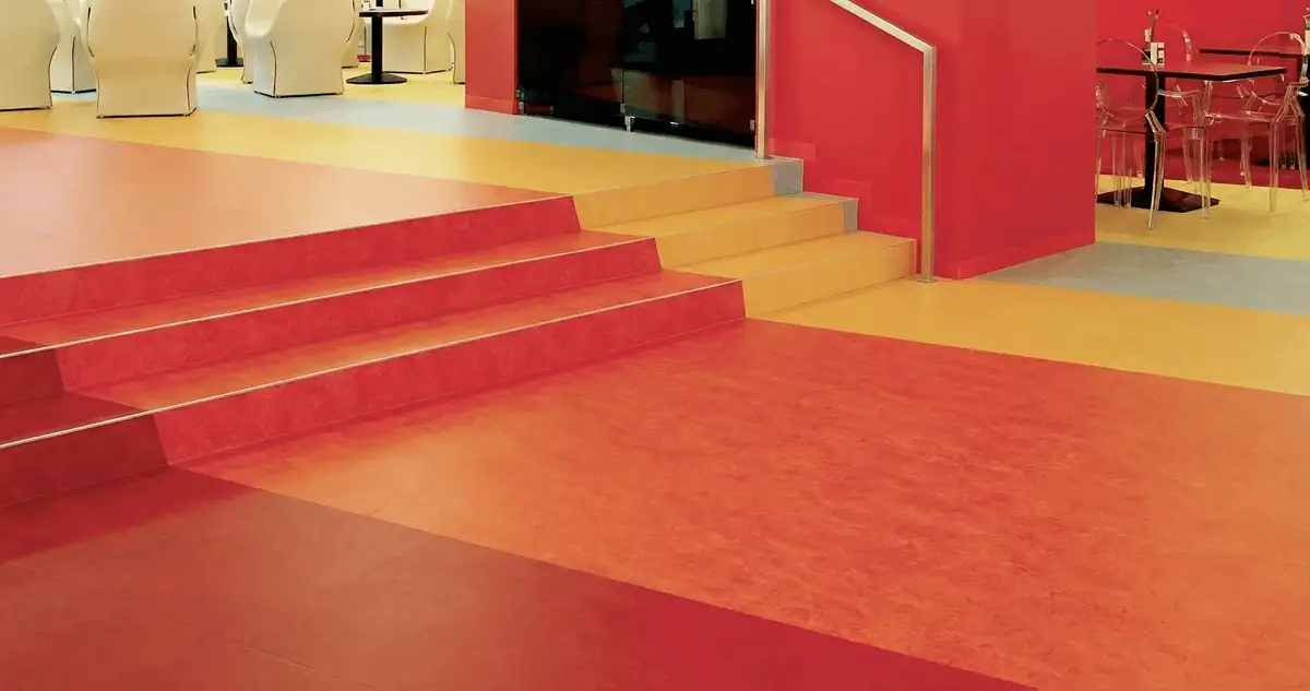 Snack bar with beautiful professionally installed linoleum flooring in St Paul, MN
