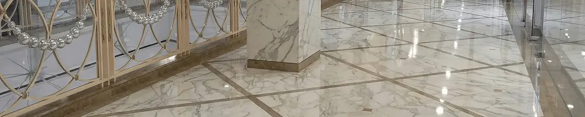 Beautiful marble floor professionally installed in St Paul, MN